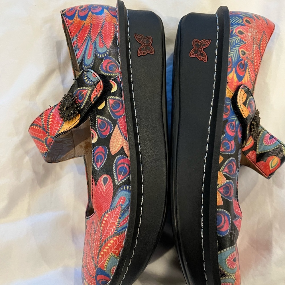 Alegria Women's Colorful Mary Jane Shoes Size 39 AS IS - Picture 3 of 12